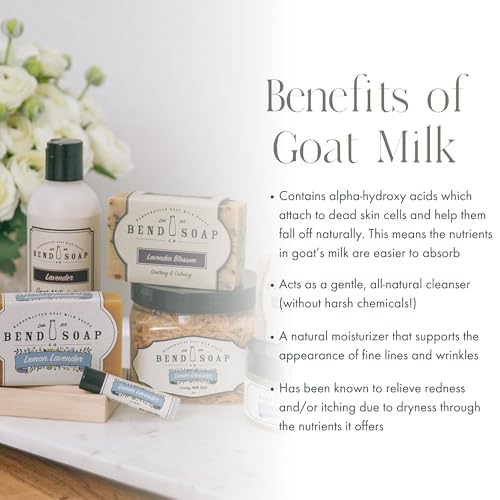 Bend Soap Company Milk Bath, 100% Natural Ingredients, Gentle Cleanser, Hydrates Moisturize and Softens The Skin, Handcrafted Goat Milk Soap, Essential Oil, 2 lbs - Sweet Orange