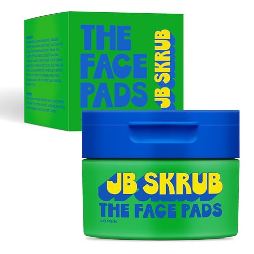JB SKRUB Acne Face Wipes for Teen Boys - 40 Cleansing Pads, Gentle & Hydrating, Pack of 1