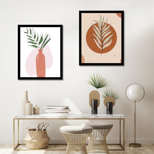 Black 16x20 Inch Picture Frame Set of 5 with Mat - Wall Mount Gallery Frames