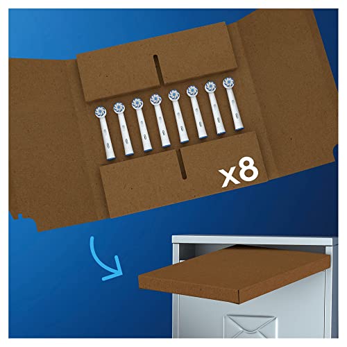 Oral-B Sensitive Clean Toothbrush Heads Pack of 8 - Gentle Plaque Removal