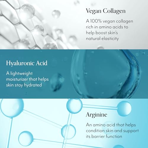Hyaluronic Acid & Collagen Hydrating Sheet Mask - 5 Pack, Biodegradable & Vegan