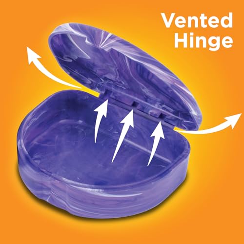 Practicon Marble Retainer Cases with Labels - Assorted Colors, 24 Pack