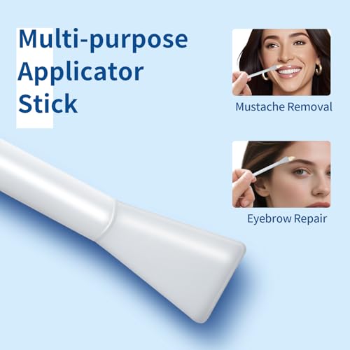 OAKEER Nose Wax Sticks - 60 Pcs Nose Wax Applicators for Nostril Nasal Cleaning Ear Hair Removal, User-Friendly & Safe, Premium ABS, Non-Toxic, Effective Depilation