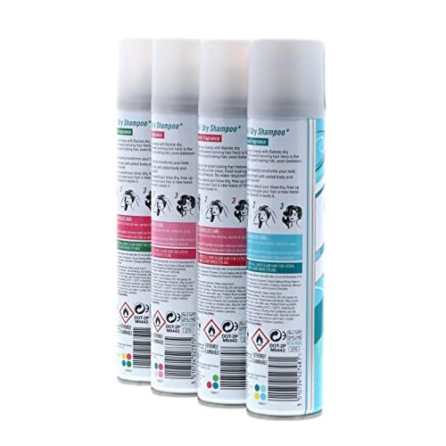 Batiste Dry Shampoo Original, Cherry, Blush, Tropical (4 pack) 6.73 oz
