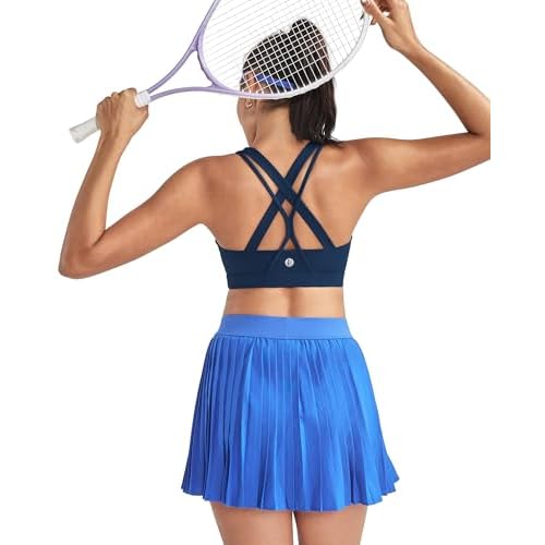RUNNING GIRL Sports Bras for Women,Seamless Strappy Sports Bra High Support Crisscross Back with Removable Pads