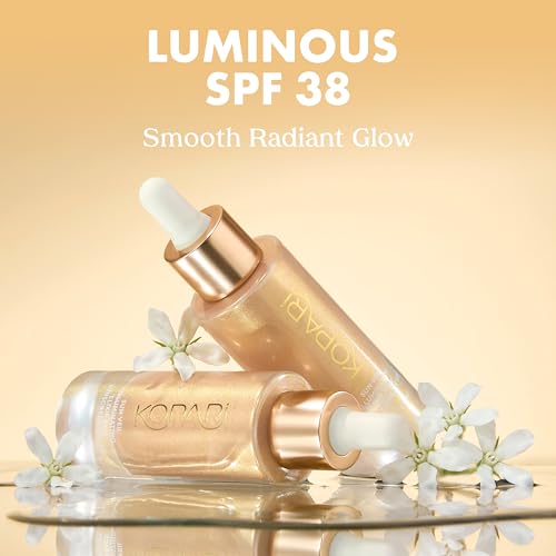 SPF 38 Illuminating Elixir Face Sunscreen with Shea Butter & Mica - Buildable Golden Glow, Lightweight, Vegan, Cruelty-Free - Variation: SPF 38 Illuminating Elixir