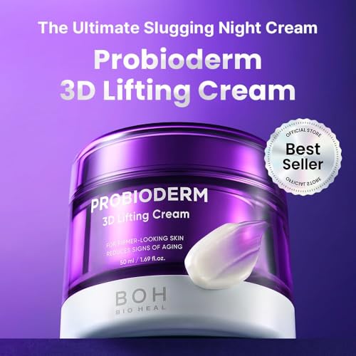 BIO HEAL BOH Probioderm 3D Lifting Face & Neck Night Cream - Cardi B's Pick, 1.69 fl oz - Anti-Aging, Firming, Slugging Moisturizer - Face Cream