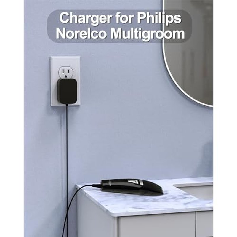 1.6V 80mA Replacement for Philips Norelco Charger Compatible with Philips G370 G250 G270 G290 G380 D350 G390, G470, G480 Grooming System and Beard Hair Trimmer QC5015 QG3080 QG3150 HQG265 HQG265