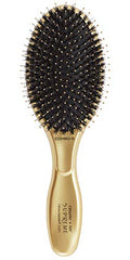 Olivia Garden Gold Ceramic + Ion Supreme Paddle Brush - Large Boar & Ionic Bristles