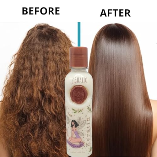 Organic Keratin Hair Treatment with Essential Oils & Amino Acids - 250ML + Heat Protectant 120ML