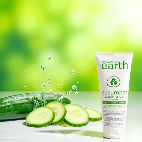 Organic Cucumber Cooling Gel with Aloe Vera & Vitamin C - 4 oz