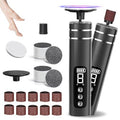 2 in 1 Electric Foot Callus Remover,9 Adjustable Speeds Rechargeable Electric Dead Skin Sander Pedicure Tools with Sandpaper Disk and Nail Drill Bits,Grinding Heads for Women&Men