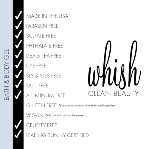 Whish Kabosu Sea Salt Body Wash for Women - Hydrating Bath & Body Gel with Natural Ingredients, Paraben & Sulfate Free, 13 Fl Oz