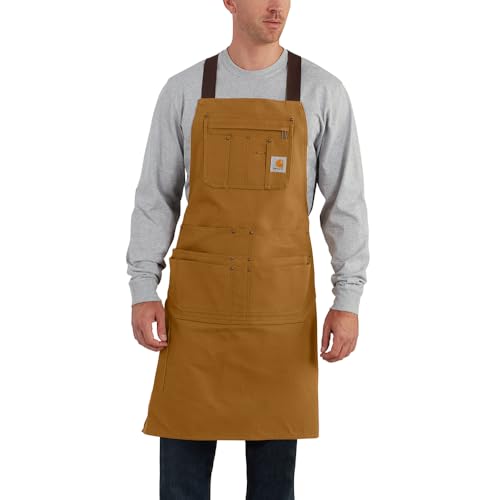 Carhartt Men's Duck Apron - One Size, Brown Workwear Apron