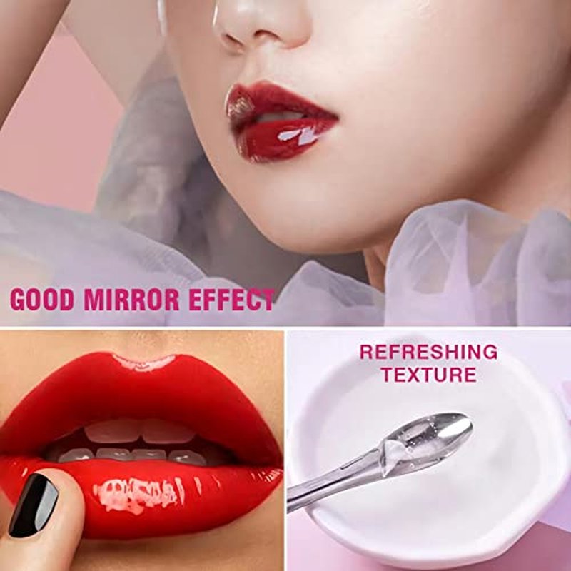 4 Color Glitter Lip Gloss Base Kit, Moisturize Lip Gloss Base Oil Material Lip Makeup Primers for DIY Handmade Making Lip Balms and Lipgloss Set(4 Pack x 20ML)