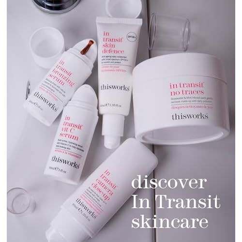 This Works - In Transit Vit C Serum for Face (30ml) Hydrating Facial Moisturiser with Hyaluronic Acid, for a Radiant Complexion