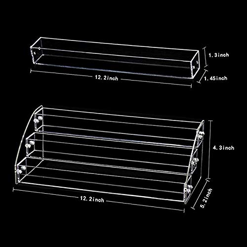 Wadrac 3 Tiers Acrylic Nail Polish & Essential Oils Display Stand – 2PCS