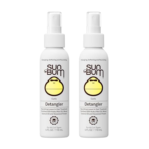 Detangler for Curly & Wavy Hair - Vegan & Cruelty-Free 8 Fl Oz 2 Pack