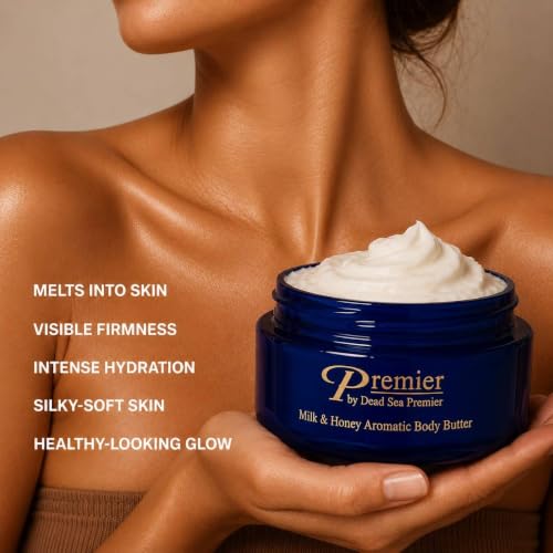 Premier Dead Sea Anti-Aging Body Cream with Milk & Honey - 5.95 Fl Oz