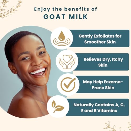 Goat Milk Body Lotion & Hand Cream - Cherry Almond, 2oz & 8oz Tubes - Natural Hydrating Moisturizer