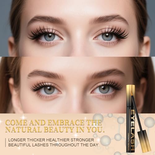 Lash Serum for Eyelash Growth, Premium Lash Enhancing Serum with Advanced Formula Volumizing Longer Fuller and Thicker Looking Lashes, Eyelash Growth for Sensitive Eyes (5 mL)