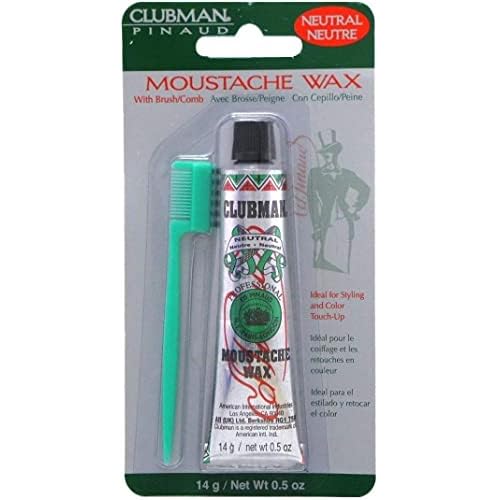 Clubman Moustache Wax Neutral 0.50 oz (Pack of 7)