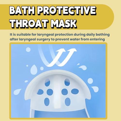 Waterproof Tracheostomy Shower Cover - Silicone Neck Guard for Post-Tracheotomy Patients