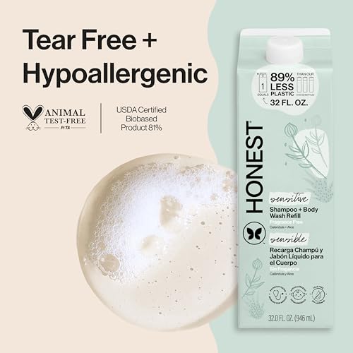 The Honest Company Hypoallergenic Fragrance-Free 32 Fl Oz Shampoo & Body Wash - Unscented