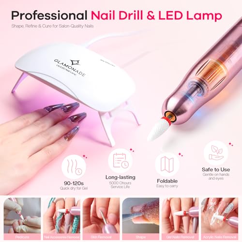 Acrylic Nail Kit for Beginners 600Pcs - Home Practice DIY Gel Polish Tips