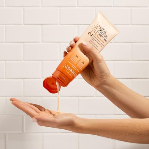 GIOVANNI 2chic Ultra-Volume Conditioner - Daily Volumizing Formula with Papaya & Tangerine Butter, Promotes Weightless Control for Thin Hair, No Parabens, Color Safe - 8.5 oz