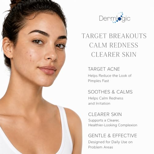 Dermlogic Acne Spot Treatment - Fast-Acting Clear Skin Formula for Face & Body