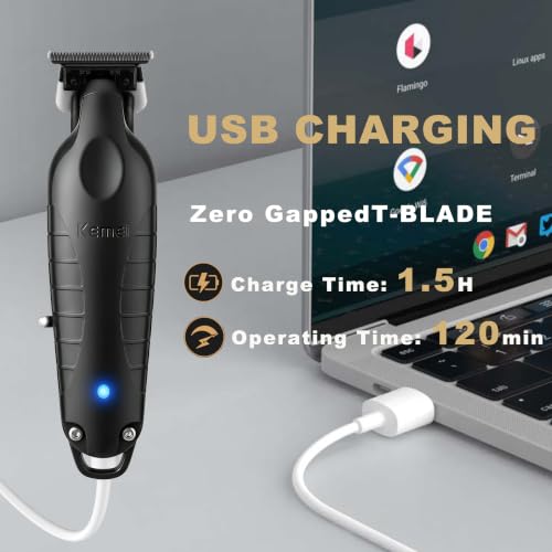 Men's Hair Trimmer Kit Zero Gapped Hair Clippers for Barbers & Grooming