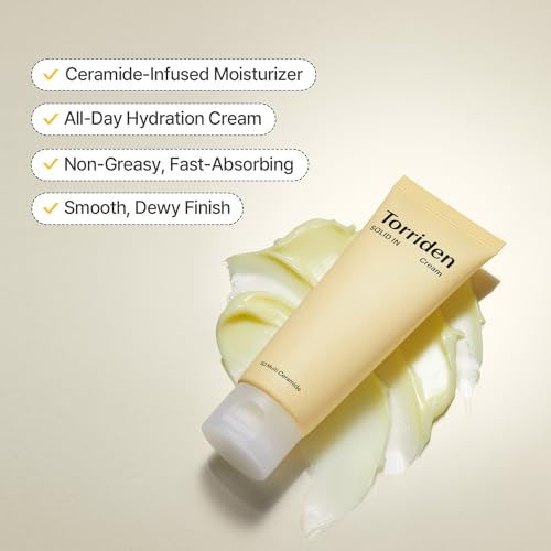 Torriden SOLID-IN Ceramide Skincare Set: Essence, Cream & Lip Essence - Hydrates, Soothes & Nourishes, Vegan, Cruelty-Free