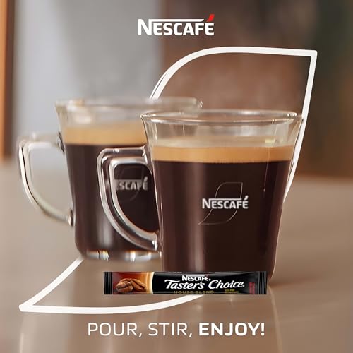 Nescafe Taster's Choice House Blend Light Roast Instant Coffee Pack of 6, 80 Singles Each