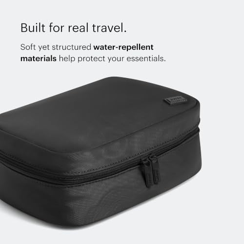 Away Small Waterproof Toiletry & Cosmetic Organizer Bag - Jet Black