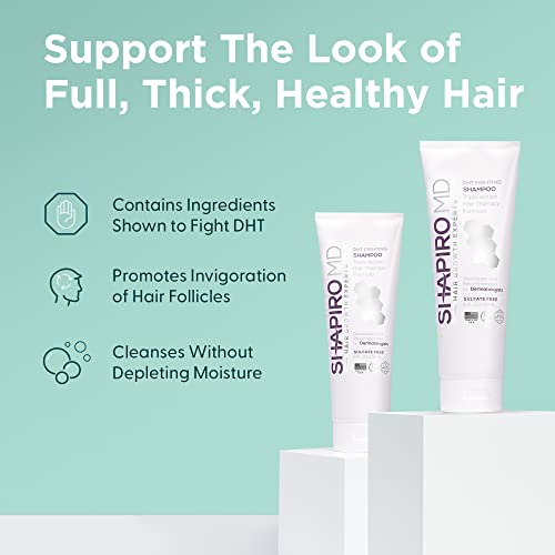 Vegan Hair Loss Shampoo for Thinning Hair - 8 Fl Oz - DHT Blocker, Sulfate-Free, Safe for Men & Women