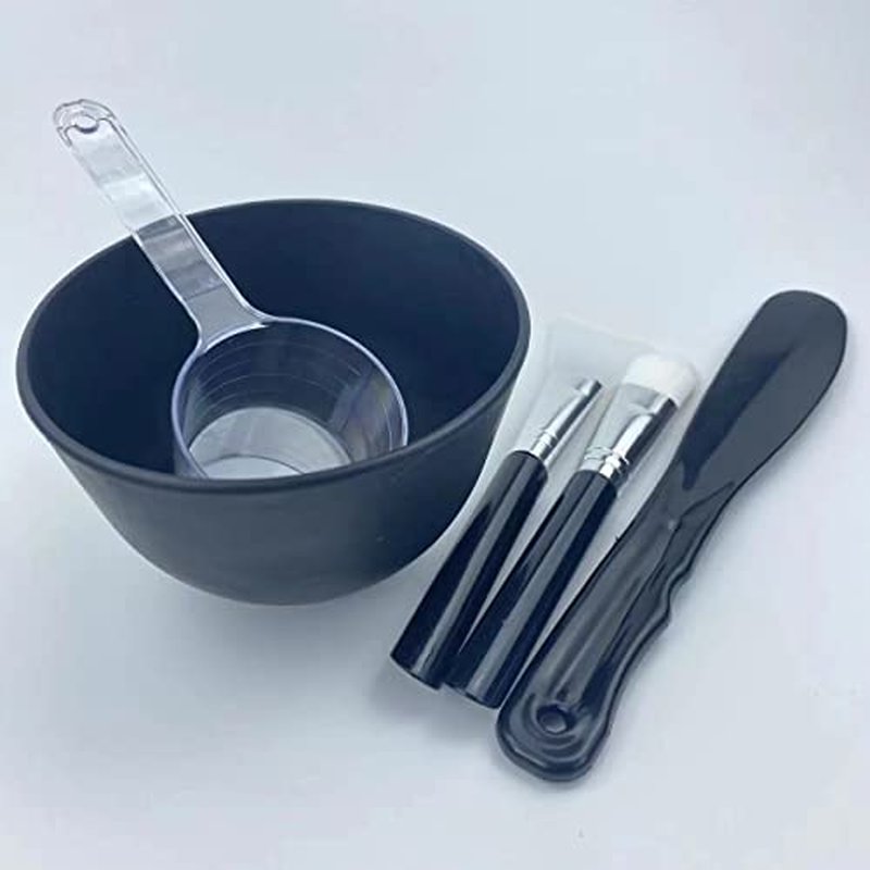 Face Mask Mixing Bowl Set.5IN 1 SPA Quality Face Mask Tool Kit. with Silicone Face Mask Brush Applicator,Premium Soft Face Brushes, Silicone Facial Mask Bowls, Mask Spatula, Measuring Scoop