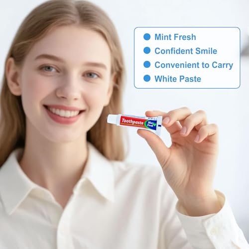 200 Pack Travel Size Mini Toothpaste Tubes - Disposable Mint Flavor, 0.176 oz - Variation of THIS listing