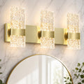 Ditoon Gold 3-Light Bathroom Vanity Light with Dimmable 3CCT LED Fixture, Large