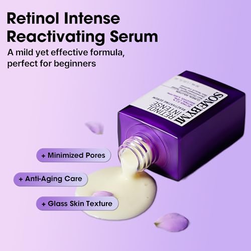 SOME BY MI Retinol Intense Reactivating Serum ? 1.69oz, 50ml ? Korean Bakuchiol Retinol Serum for Face Firming ? Improves Signs of Aging, Minimizes Pore Size & Refines Skin Texture ? Korean Skin Care