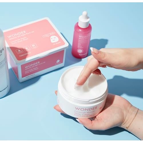 TONYMOLY Wonder Ceramide Mochi Body Cream, Moisturizing Body & Face Cream, Korean Face Moisturizer, Hydrating & Skin Repairing, for All Skin Types