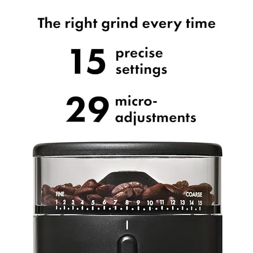 OXO Brew Compact Conical Burr Coffee Grinder - 50g Capacity, Slim Size
