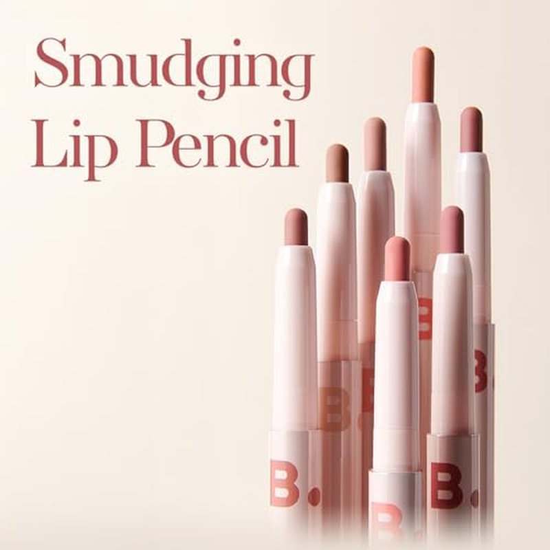 BANILA CO Smudging Lip Pencil | Soft Matte Lip Crayon for Natural & Overlined Lips | Creamy Texture & Long-Lasting Color with Blurring Effect (0.8g / 0.02 oz), PK01 Nude Rose