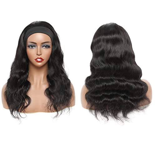 Miss Lee Headband Wig for Black Women 14 Inch Body Wave Human Hair Glueless