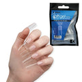 Long Square Soft Gel Tips - Pre-Roughened, 550 pcs, Flexible Nail Tips