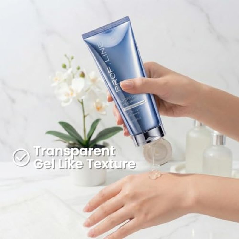 Hydrating Gel Face Cleanser with Amino Acids & Hyaluronic Acid - Gentle Daily Cleanser for Sensitive Skin, Removes Makeup & Excess Oil Without Dryness or Tightness