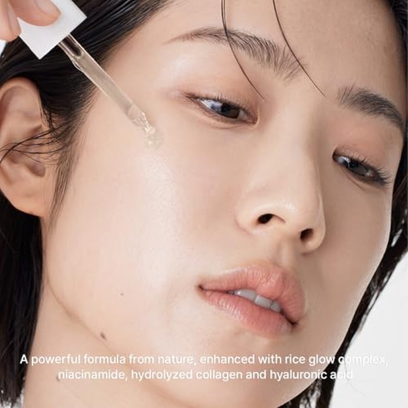 Arencia Rice Mucin Glow Serum, Collagen + Hyaluronic Acid & Niacinamide, 1.01 fl oz