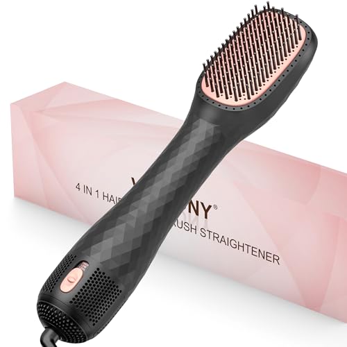 VIGNONY Black 4-in-1 Hair Dryer Brush & Styler 1200W Ionic Ceramic Tourmaline