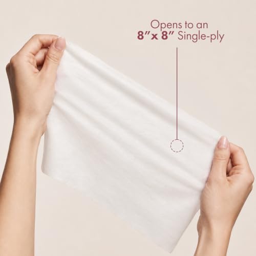 Intrinsics Large White Silken 4x4 Esthetic Wipes 2 Pack (400 Count) - Lash & Makeup Remover Pads