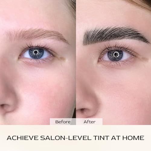 Libeauty Lash Color Kit - Black Eyelash & Eyebrow Coloring, Natural Results Lasts Up to 4 Weeks, Easy DIY Use for Salon & Home, Gentle Formula 10ml